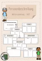 Vorschau - Arbeitsblätter - Personenbeschreibung - Wortspeicherheft für die 4. Klasse - Deckblatt