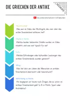 Vorschau - Arbeitsblätter - Einstieg: Die griechische Antike – Leben, Kultur und Politik - Deckblatt
