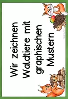 Vorschau - Stundenentwürfe - Kunst im Herbst: Waldtiere mit graphischen Mustern gestalten (Grundschule) - Seite 3