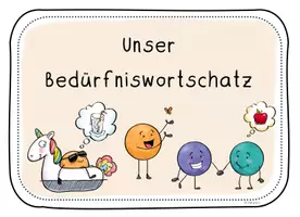 Vorschau - Bildkarten - Wortschatzkarten - Bedürfnisse - GFK - Seite 1
