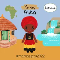 Vista previa - Fichas informativas / Documentos de lectura - Yo soy Alika. Cuento Letra a - Un viaje por el mundo - Portada