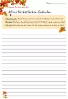 Vorschau - Arbeitsblätter - Materialpaket Herbst Deutsch Klasse 3–4 | Kreatives Schreiben, Satzbau & Schreibanlässe | Herbst - Seite 1
