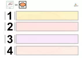 Vista previa - Juegos / Gamificación - Carpeta TEACCH – Números del 1 al 6 | Relación número-cantidad 🧮 con pictogramas - página 1
