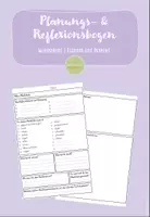 Vorschau - Arbeitsblätter - Planung & Reflexion eines Werkstückes - Technik und Design - Deckblatt