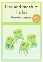 Vorschau - Spiele - Lies und Mach - Handelndes Lesespiel zum Herbst - Deckblatt