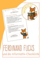Vorschau - Arbeitsblätter - Ferdinand Fuchs und die Informatik-Checkliste - Deckblatt