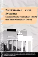 Vorschau - Arbeitsblätter - Zwei Staaten zwei Systeme (Soziale Marktwirtschaft+ Planwirtschaft) - Deckblatt