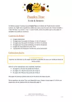 Aperçu - Apprentissages en autonomie - Puzzles Trac - Ecole et rentrée scolaire - Page 1