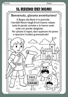 anteprima - Esercizi - Avventure grammaticali: nomi, verbi e aggettivi - Pagina 2
