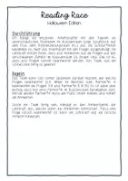 Vorschau - Arbeitsblätter - Lese-Wettrennen Halloween Deutsch Grundschule Sek I DaZ - Seite 2