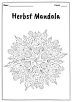 Vorschau - Arbeitsblätter - Mandala Herbst Vorlagen 14 Ausmalbilder - Seite 1