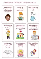 anteprima - Altro tipo di materiale - CONVERSATION CARDS - SIMPLE PAST / PAST CONTINUOUS - Pagina 3