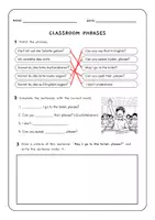 Vorschau - Arbeitsblätter - Englisch Klasse 5 Classroom Phrases - Seite 2