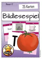 Vorschau - Spiele - Bildlesespiel Buchstabe T Klasse 1 -Ich habe -Wer hat?- - Deckblatt