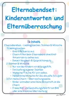 Vorschau - Spiele - Elternabendset: Kinderantworten und Elternüberraschung - Deckblatt