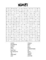Vista previa - Hojas de trabajo - Sopa de Letras italiano: números y colores | numeri e colori - página 1