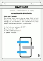Vorschau - Arbeitsblätter - Sprache und Kommunikation in analogen und digitalen Medien - Konzeptionalität & Medialität nach Koch/Oesterreicher - Anwendung des Modells auf zwei Beispiele - Seite 1