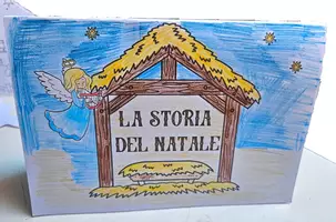 anteprima - Opere didattiche / Libri di testo - 📖La Storia del Natale: Libro Pop-Up della Natività - Pagina 1
