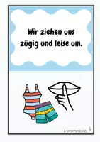 Vorschau - Poster - SCHWIMMUNTERRICHT - Schwimmregeln (Grundschule) - 9 Bildkarten - Seite 3