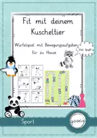 Vorschau - Spiele - Fit mit deinem Kuscheltier - Deckblatt