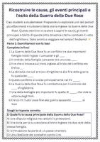 anteprima - Schede informative - Ricostruire le cause, gli eventi principali e l'esito della Guerra delle Due Rose - Pagina 1