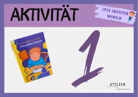 Vorschau - Unterrichtsreihen - Stationenkarten zum Literaturprojekt Leos grösster Wunsch - Seite 1