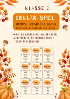 Vorschau - Spiele - Herbst Erklärspiel Freiarbeit Erklär mal Sag es nicht Lernspiel - Deckblatt