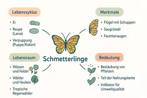 Vorschau - Arbeitsblätter - Arbeitsblatt "Schmetterlinge" + Onlineübung & MP3 + Mindmap + Infografik - Seite 2