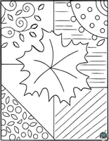 Vorschau - Arbeitsblätter - Herbstliche Pop-Art-Blätter zum Ausmalen - Seite 3