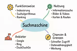 Vorschau - Arbeitsblätter - Arbeitsblatt "Suchmaschine" + Onlineübung & MP3 + Mindmap + Infografik - Seite 2