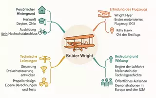 Vorschau - Arbeitsblätter - Arbeitsblatt "Brüder Wright" + Onlineübung & MP3 + Mindmap + Infografik - Seite 2