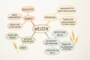 Vorschau - Arbeitsblätter - Arbeitsblatt "Weizen" + Onlineübung & MP3 + Mindmap + Infografik - Seite 2