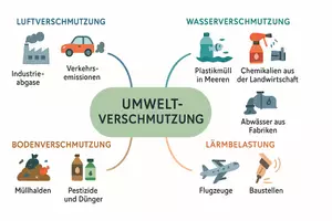Vorschau - Arbeitsblätter - Arbeitsblatt "Umweltverschmutzung" + Onlineübung & MP3 + Mindmap + Infografik - Seite 2