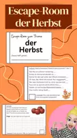 Vorschau - Arbeitsblätter - Escape-Room zum Thema HERBST (fächerübergreifend) - Deckblatt
