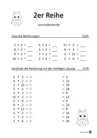 Vorschau - Arbeitsblätter - Das kleine Einmaleins Lernzielkontrollen - Seite 2