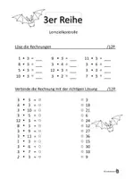 Vorschau - Arbeitsblätter - Das kleine Einmaleins Lernzielkontrollen - Seite 3
