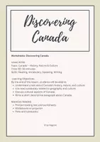 Vorschau - Arbeitsblätter - Canada: An Introduction - Deckblatt