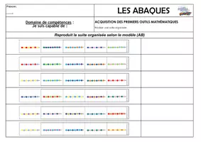 Aperçu - Feuilles d'exercices - Fiche suivi abaques suites organisées - Page de couverture
