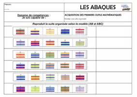 Aperçu - Feuilles d'exercices - Fiche suivi abaques suites organisées - Page 2