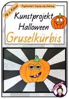 Vorschau - Stundenentwürfe - Kunstidee HALLOWEEN: Gruselkürbis - Deckblatt