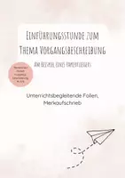 Vorschau - Präsentationen/Tafelbilder - Einführung Vorgangsbeschreibung - Deckblatt