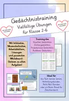 Vorschau - Arbeitsblätter - Gedächtnistraining - Brain Breaks für Klasse 2-6 - Deckblatt