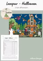 Vorschau - Arbeitsblätter - Lesespur - Halloween (4-fach diff.) - Deckblatt