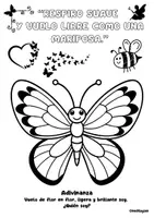 Vista previa - Manualidades / Dibujos para colorear - 12 fichas de adivinanzas, frases y dibujos mindfulness - página 3