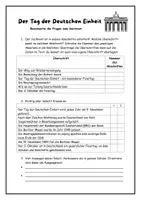 Vorschau - Stundenentwürfe - Sachtext "Der Tag der Deutschen Einheit - 3. Oktober" - Leseverständnis -Textarbeit - Seite 3