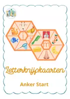 Voorbeeld - Anker start - letterknijpkaarten - Voorblad