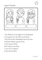 Vorschau - Arbeitsblätter - Logical zum Thema Eissorten. 3-fach differenziert. - Seite 1