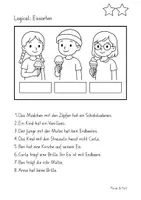 Vorschau - Arbeitsblätter - Logical zum Thema Eissorten. 3-fach differenziert. - Seite 2