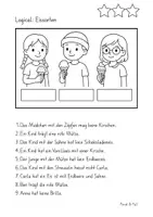 Vorschau - Arbeitsblätter - Logical zum Thema Eissorten. 3-fach differenziert. - Seite 3