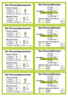 Vorschau - Arbeitsblätter - Grundform Personalform Präsens Wortspeicherkarte - Seite 1